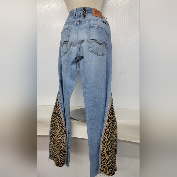 Lucky Brand With Hippie Vibe Bell Bottoms Upcycled - Picture 2 of 12